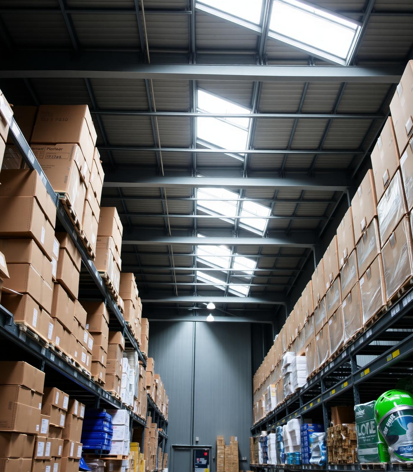 MD Group warehouse with organized industrial inventory